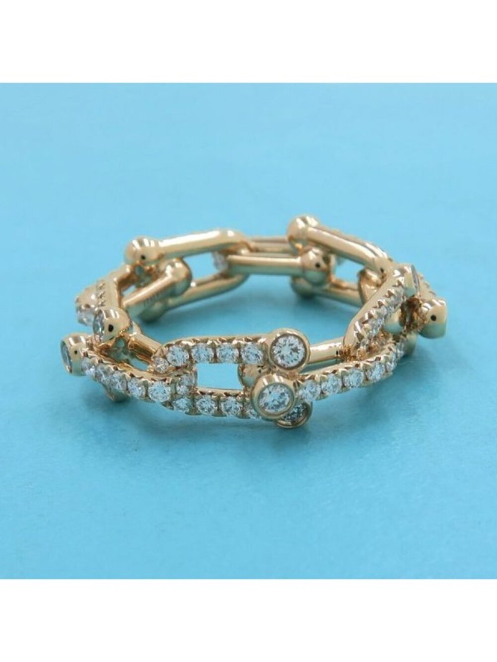 Tiffany & Co HardWear Link Diamond Ring Small #near - Picture 4 of 10